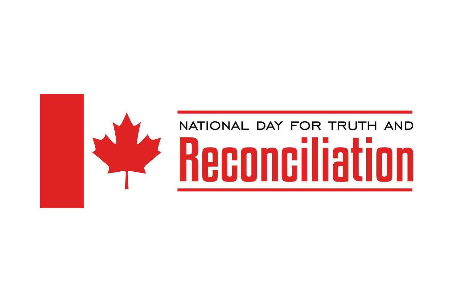 national day for truth and reconciliation vector