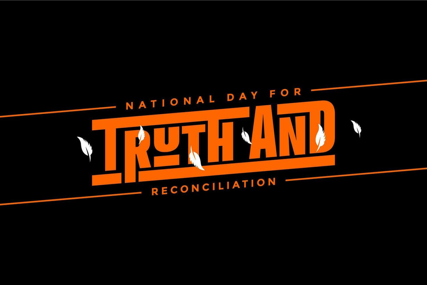 national day for truth and reconciliation vector
