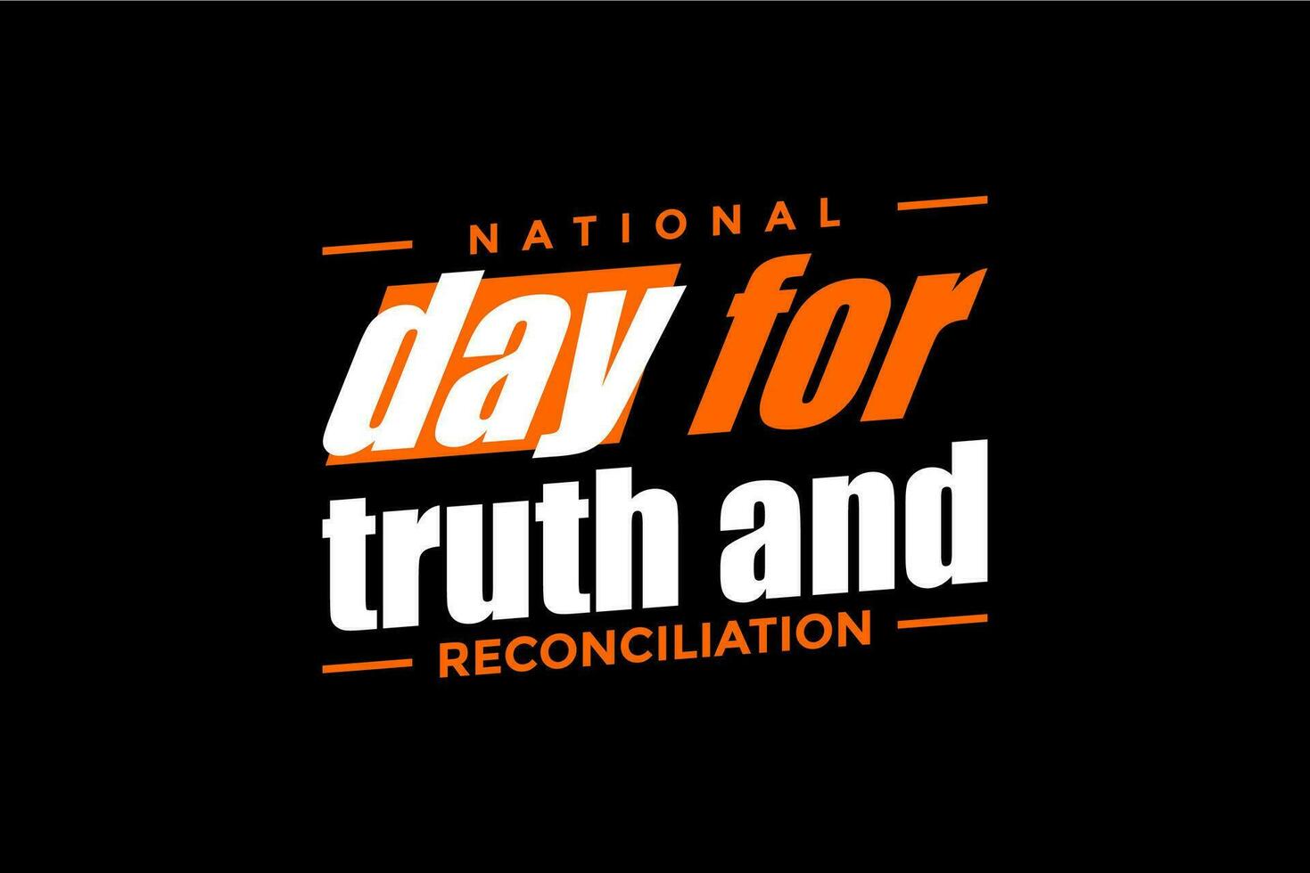 national day for truth and reconciliation vector