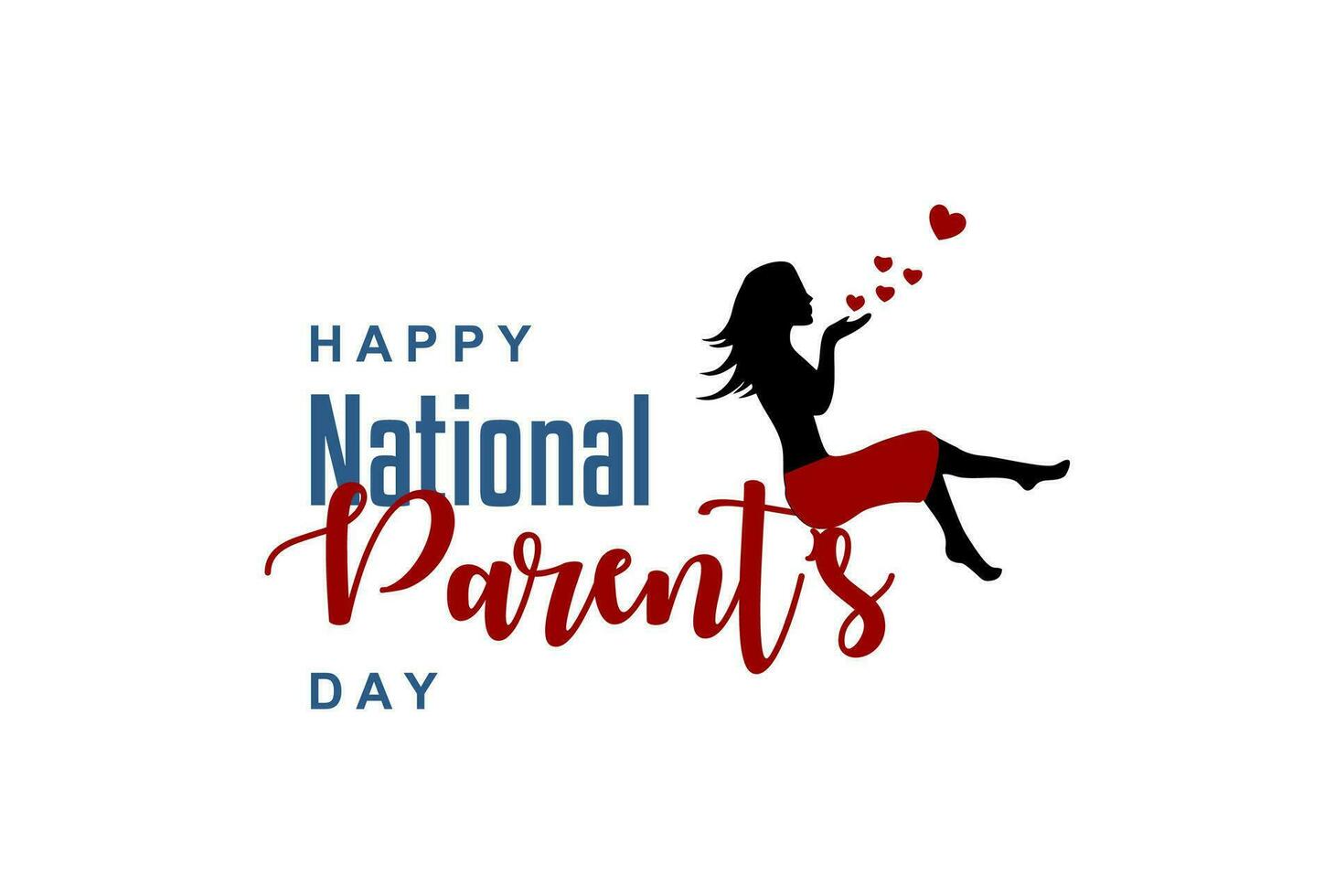 national parents day, background template Holiday concept vector