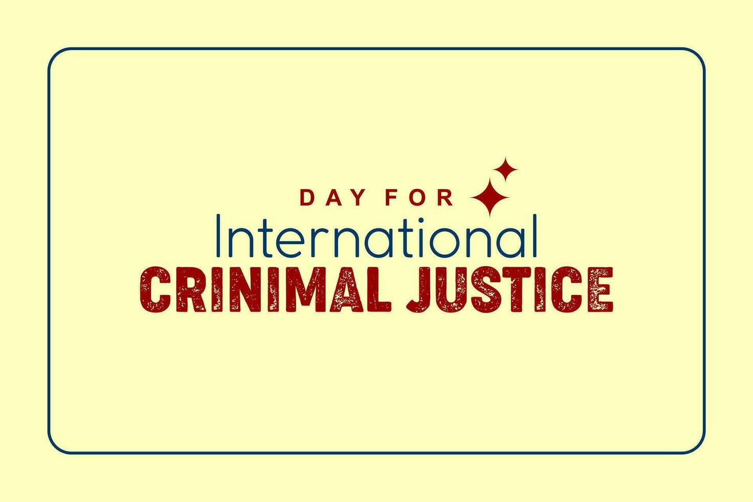 day for international criminal justice vector
