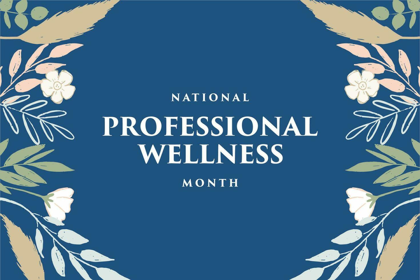national professional wellness month 25789156 Vector Art at Vecteezy