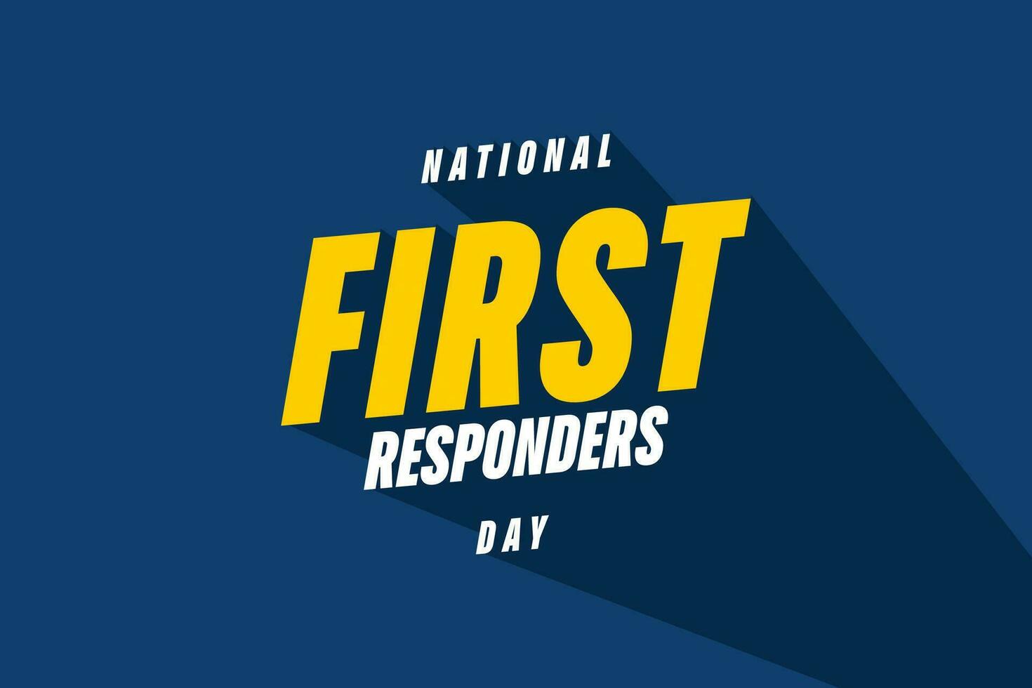 first responders day, background template Holiday concept vector