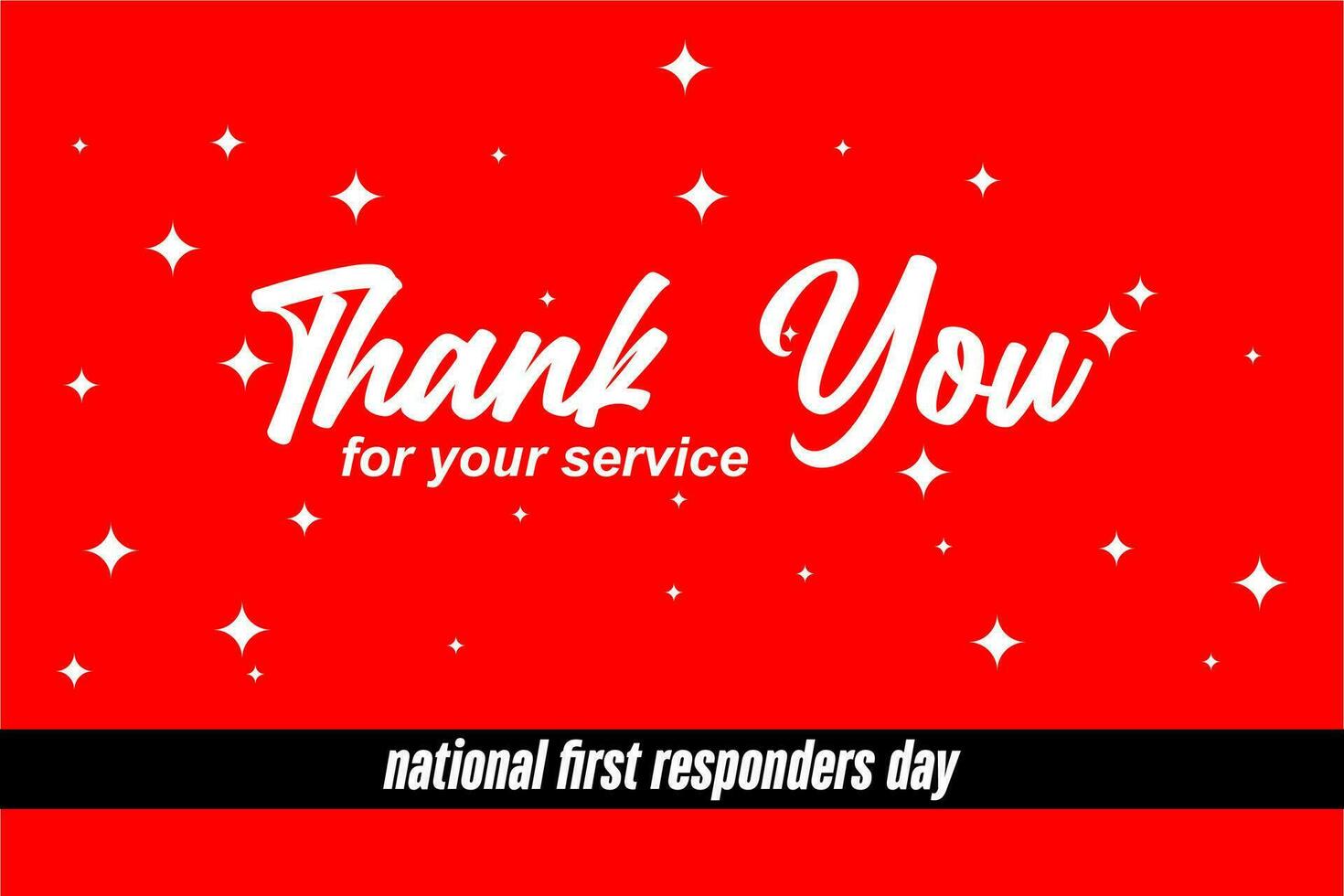 first responders day, background template Holiday concept vector