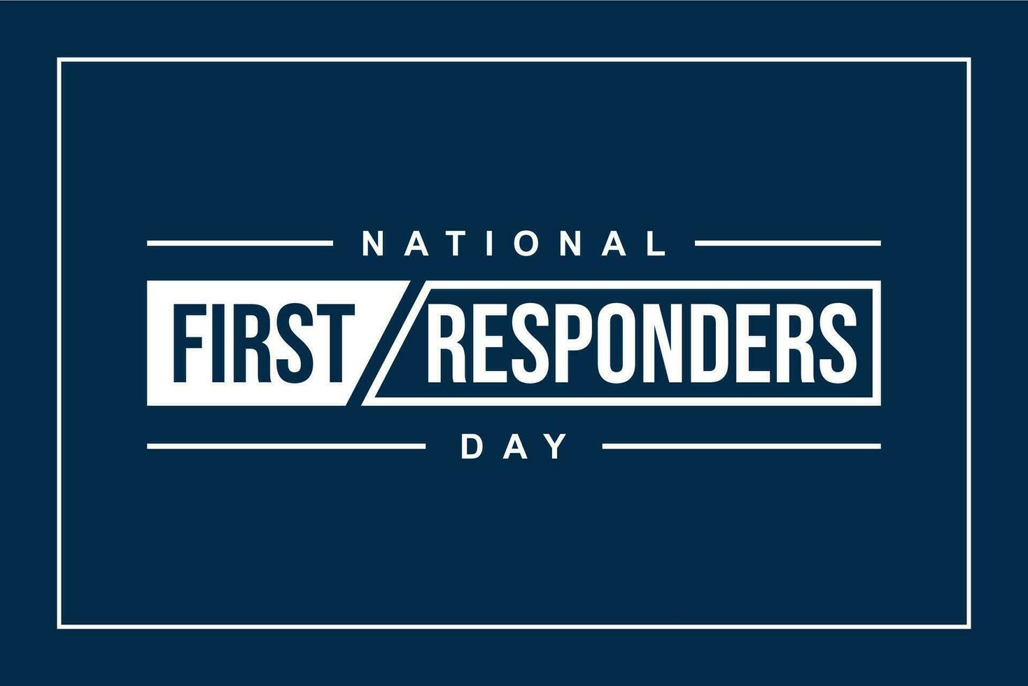 first responders day, background template Holiday concept vector