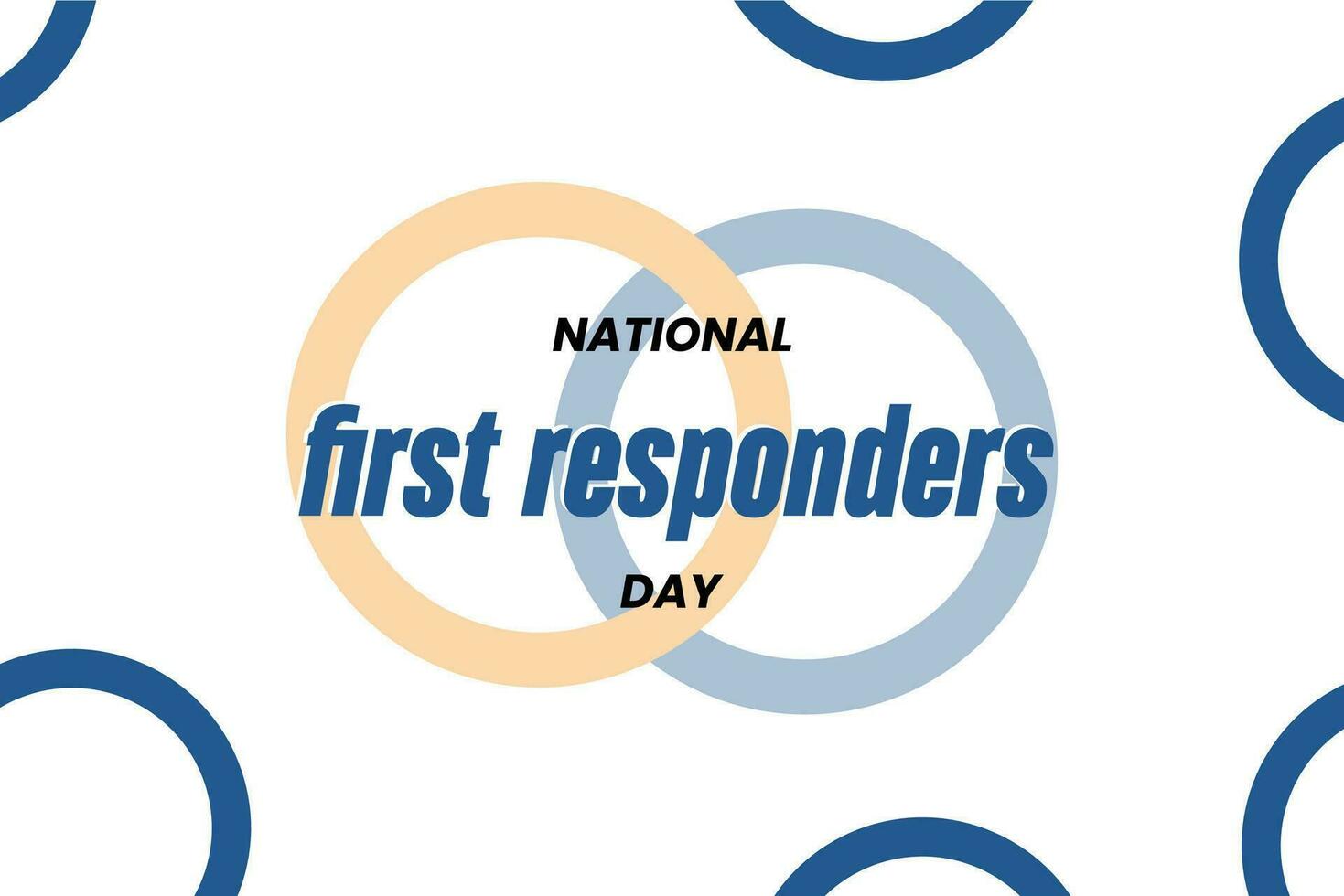 first responders day, background template Holiday concept vector