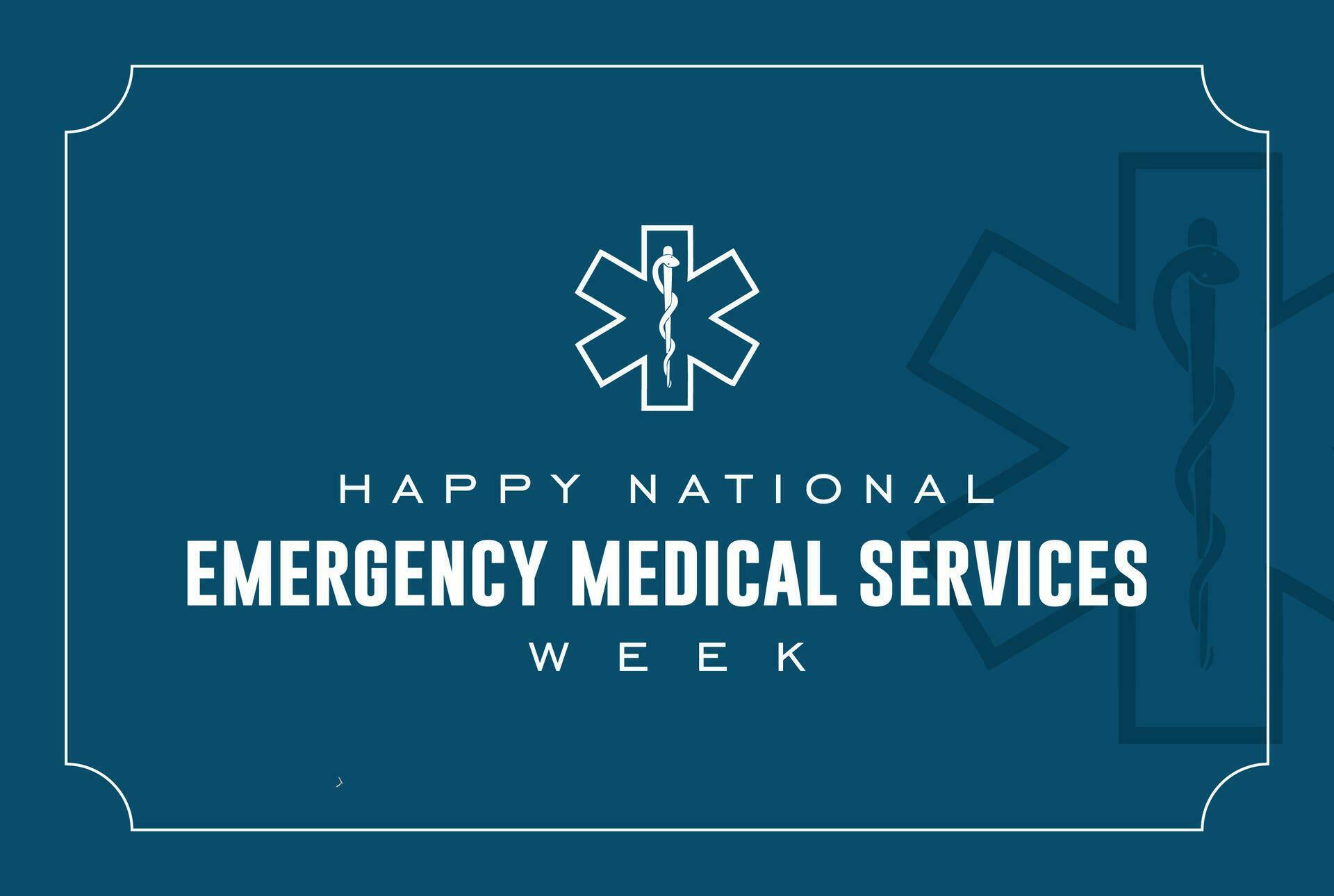 Emergency Medical Services Week 25789188 Vector Art at Vecteezy