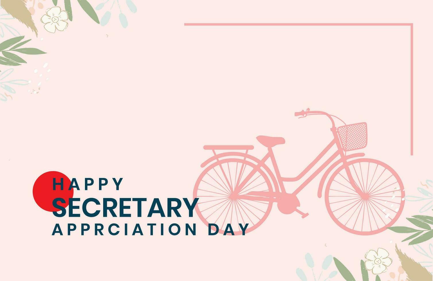 national secretary day, admin day, holiday concept vector