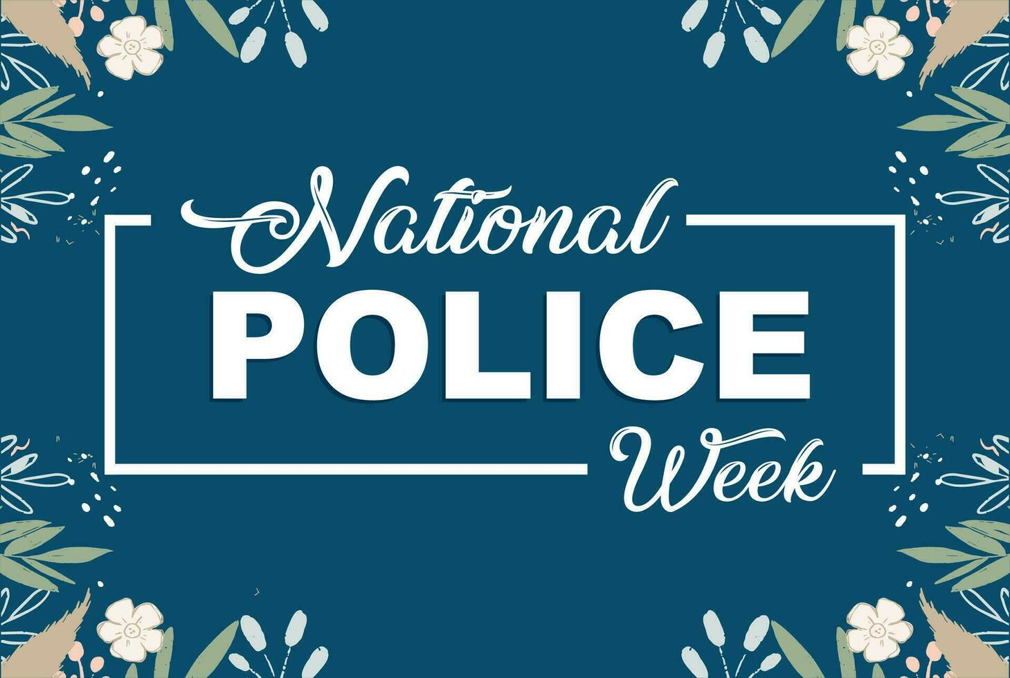 National Police Week holiday concept vector