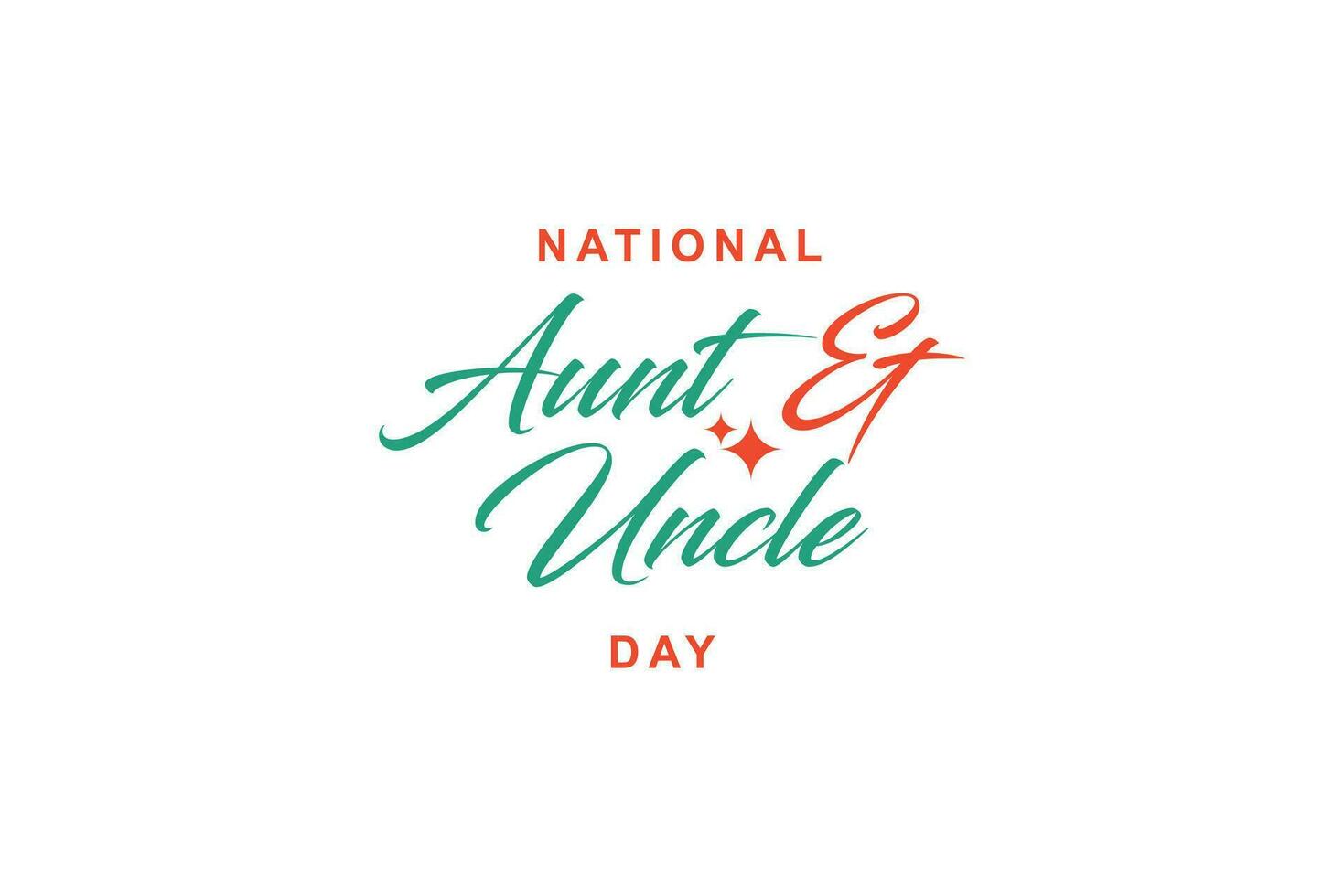 National Aunt and Uncle Day, Holiday concept. Template for background vector
