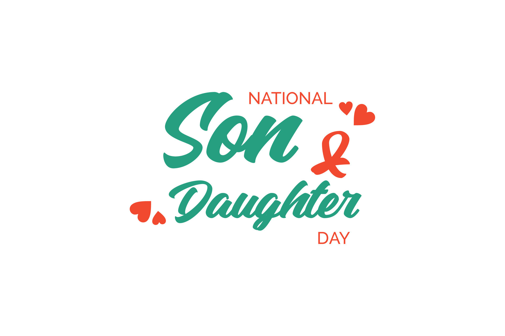 National Son and Daughter Day 25789278 Vector Art at Vecteezy