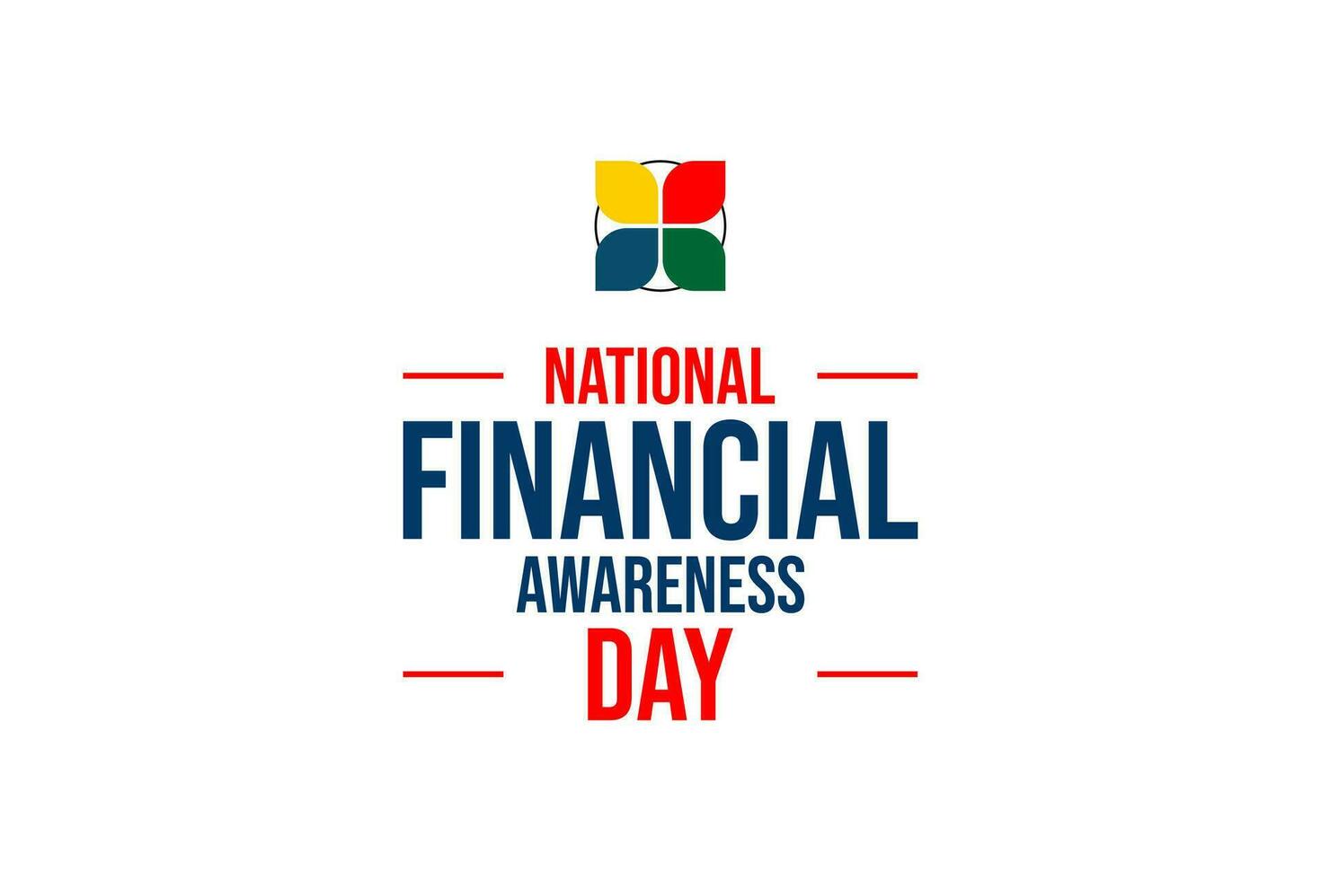 National Financial Awareness Day vector