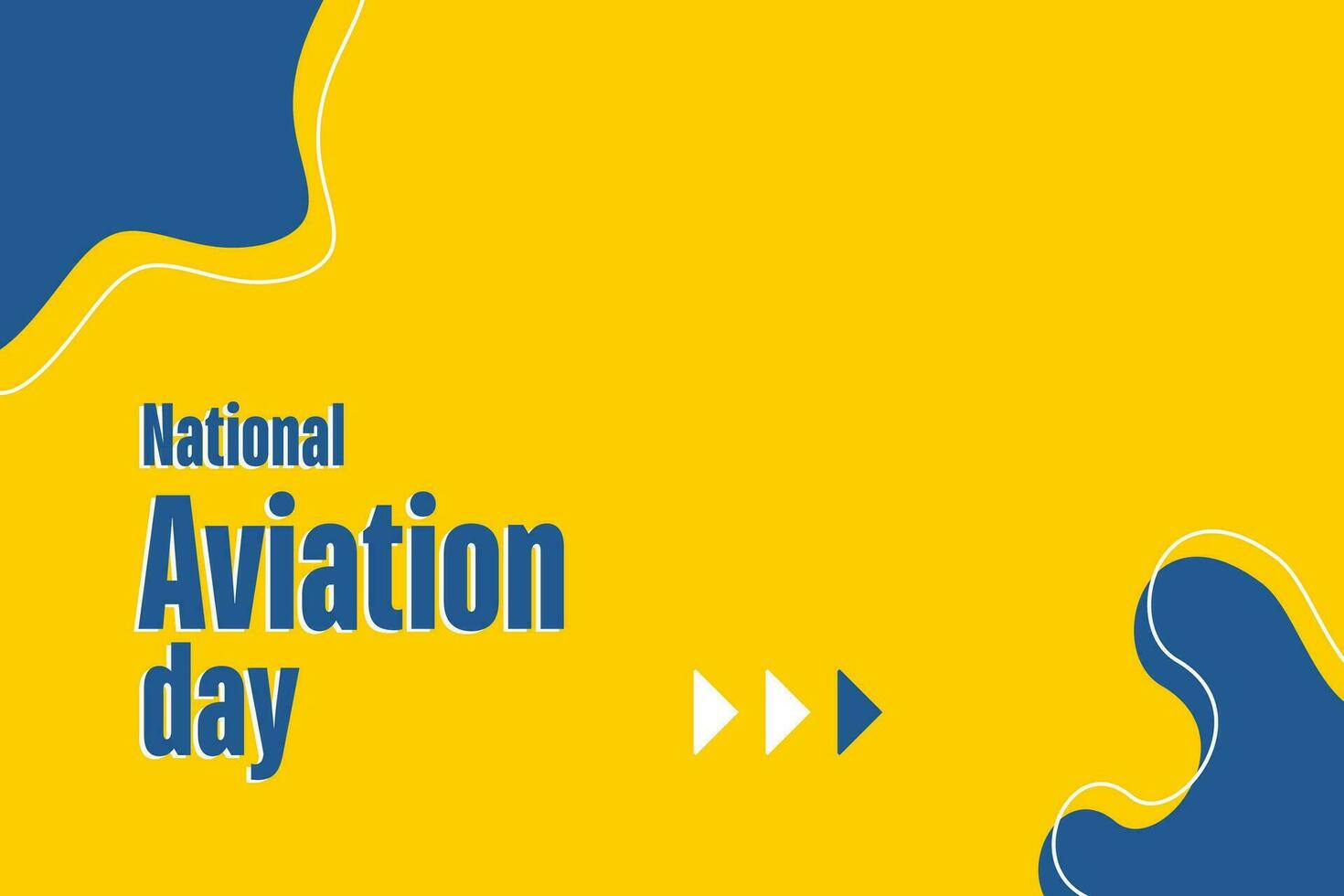 National Aviation Day vector