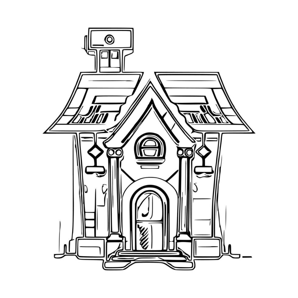 Line art House vector