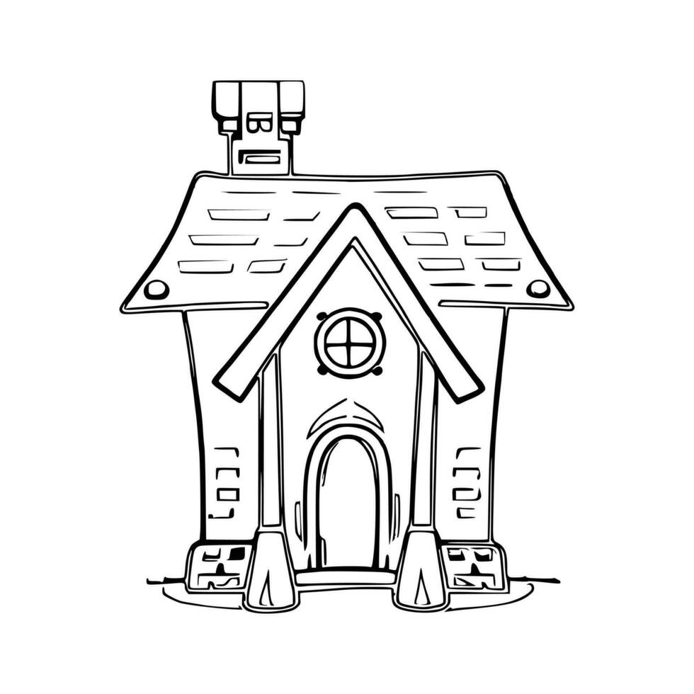 Line art House vector