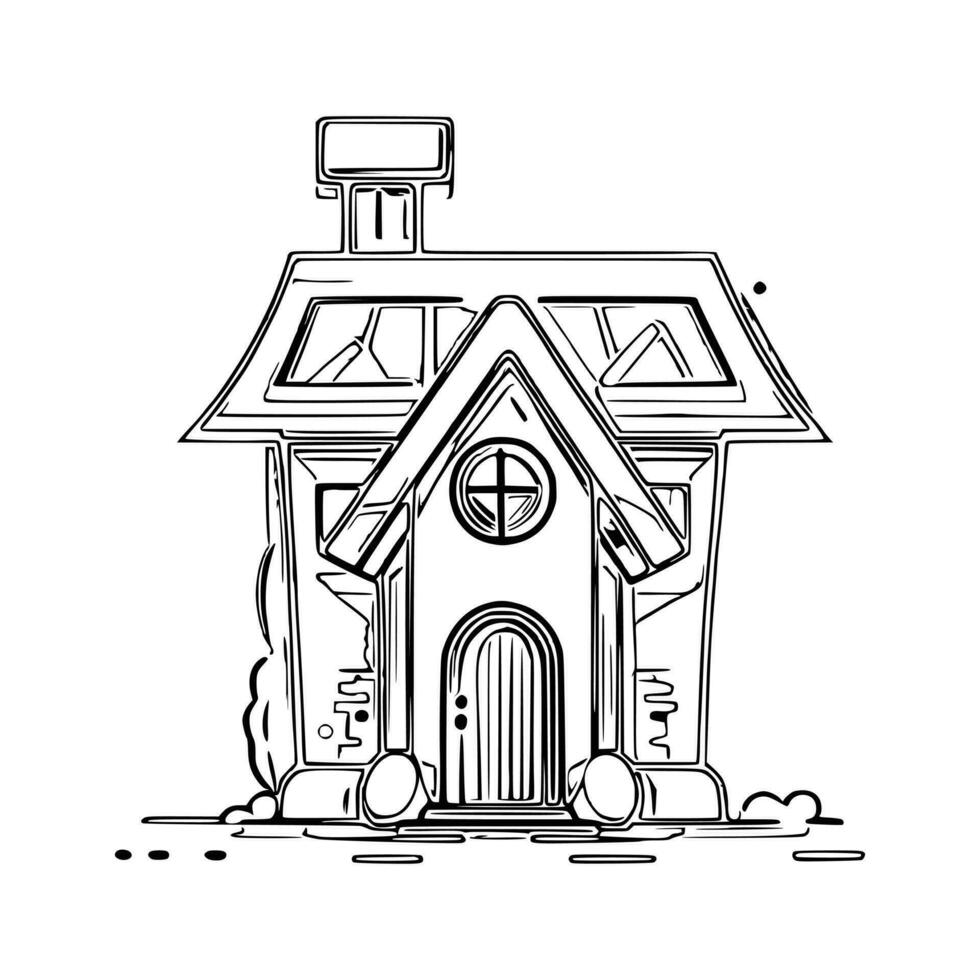 Line art House vector