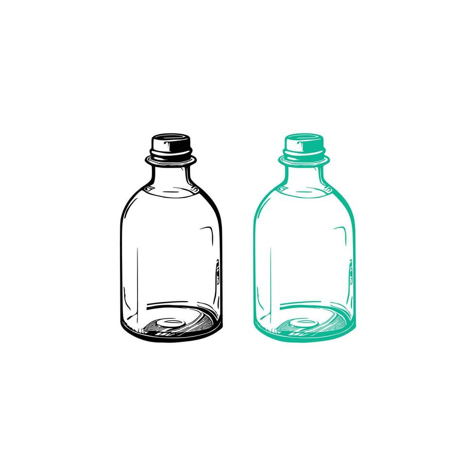 Glass Bottle Vector