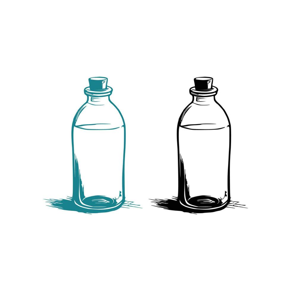 Glass Bottle Vector