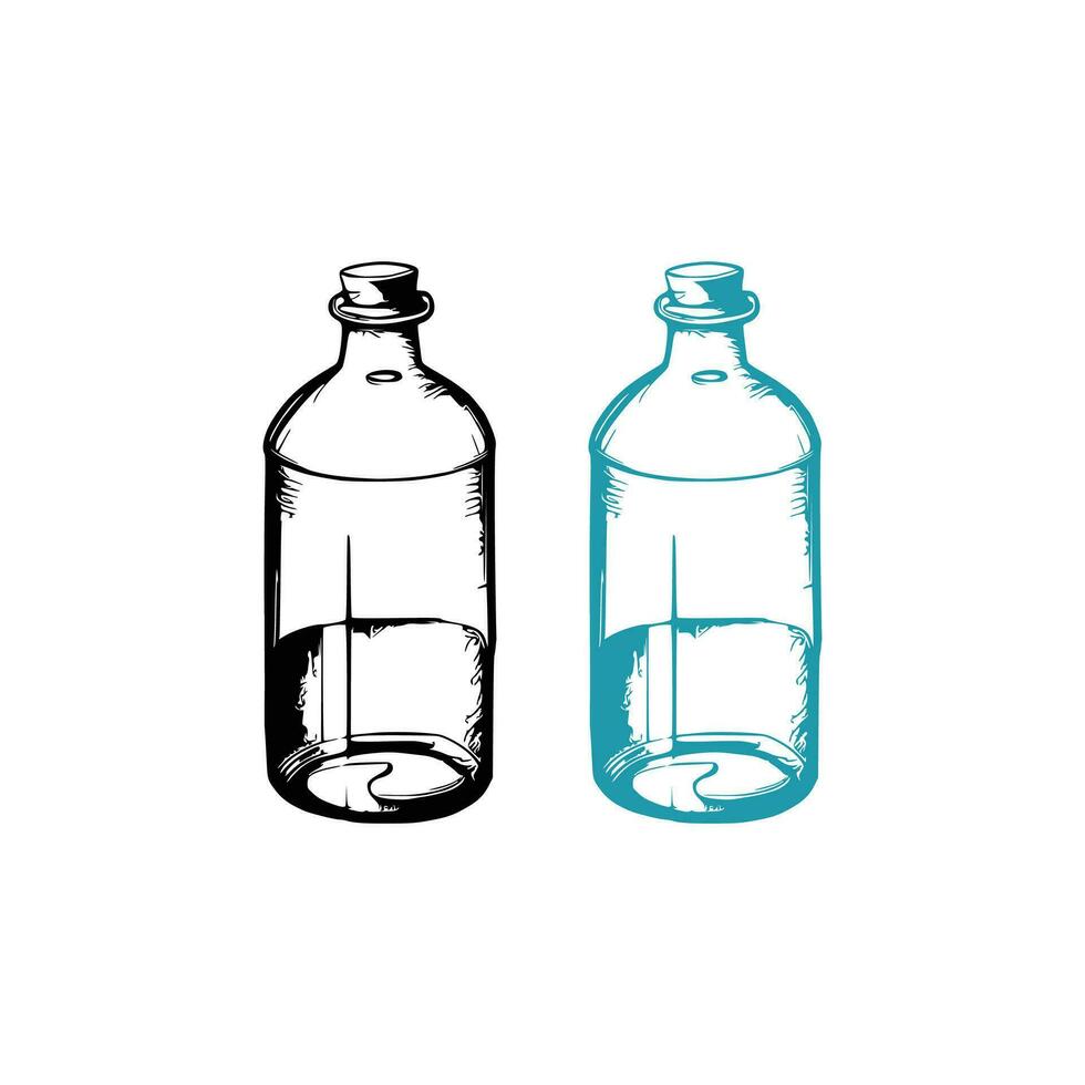Glass Bottle Vector