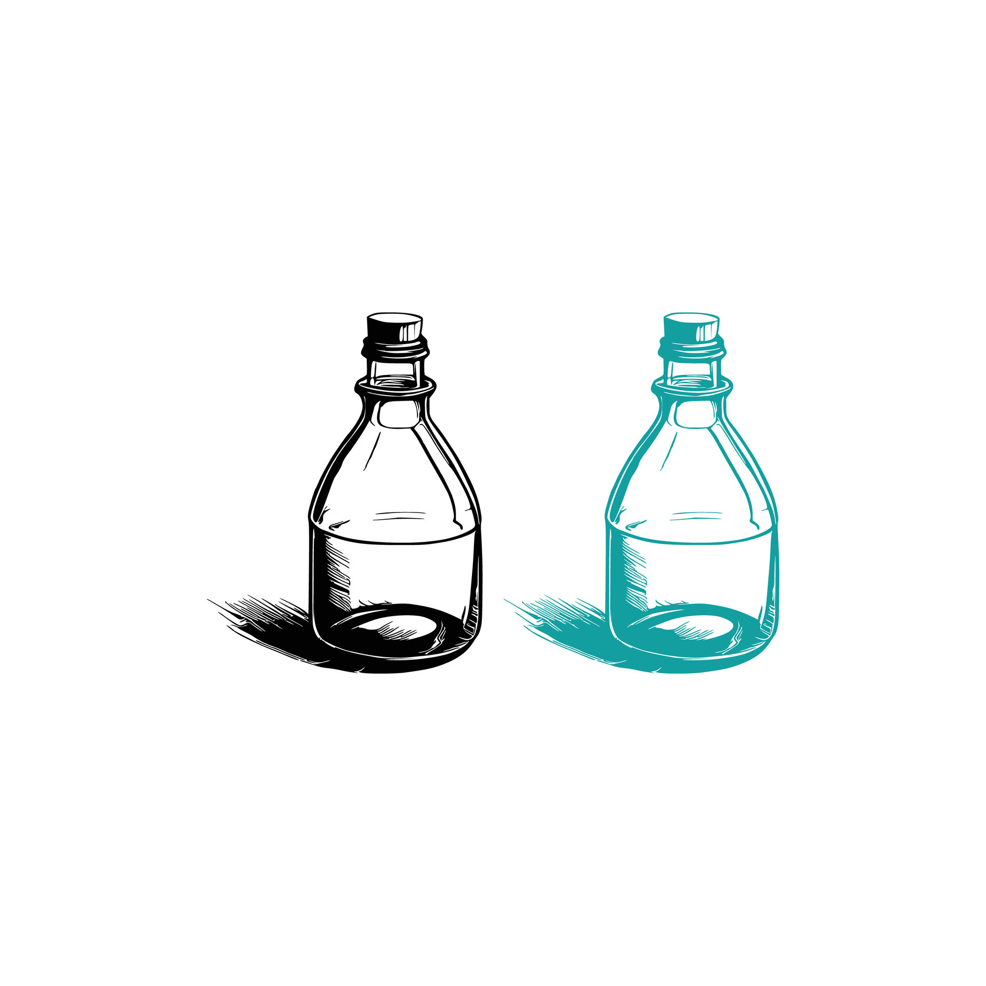 Glass Bottle Vector 25790436 Vector Art at Vecteezy