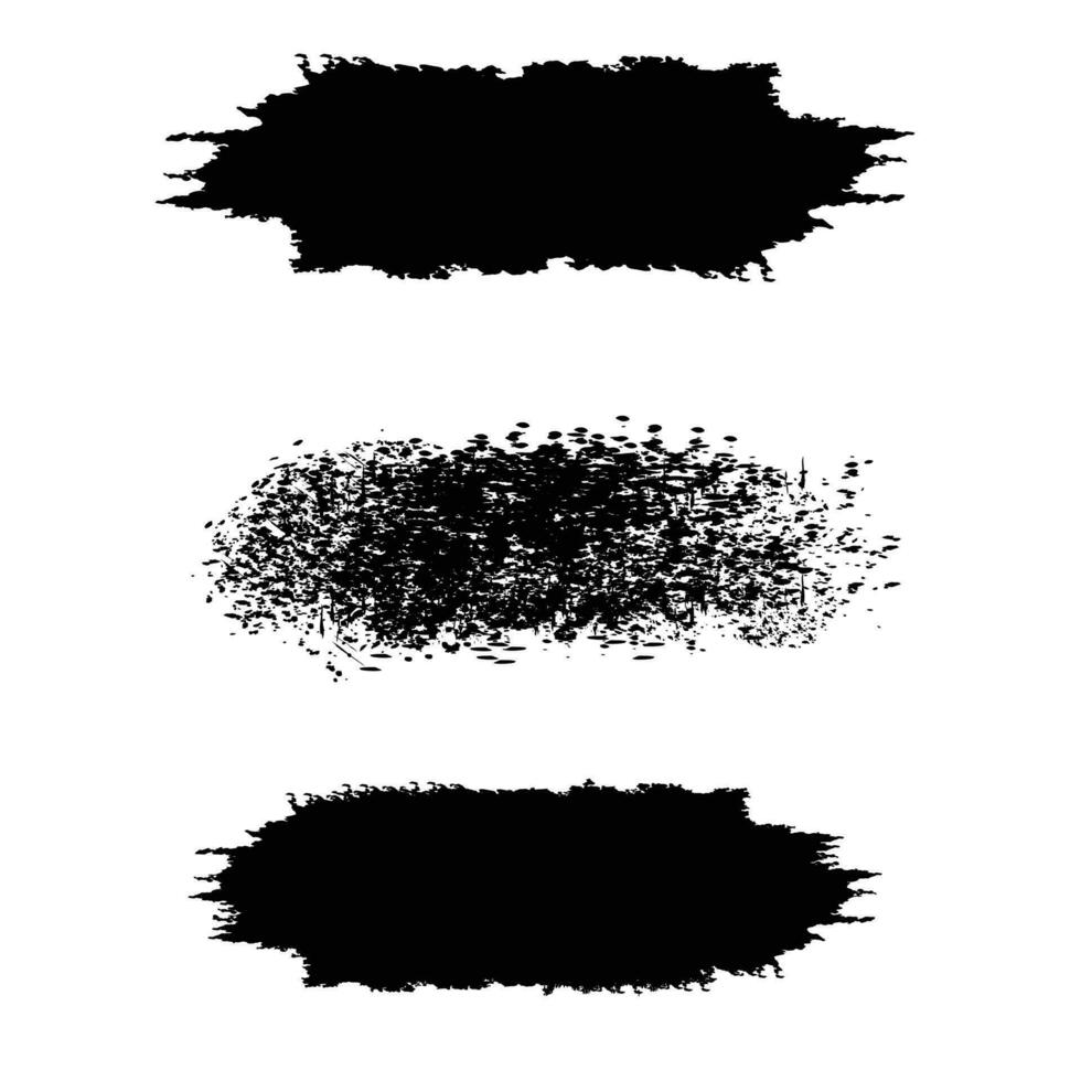 black watersplesh paint brush design vector