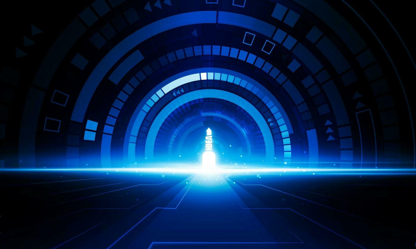 Abstract Door open Light background Hitech communication concept innovation background vector design