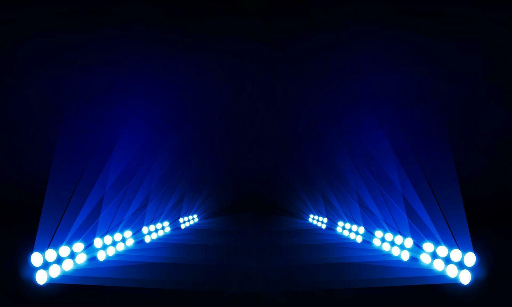 Bright stadium arena lights vector design.