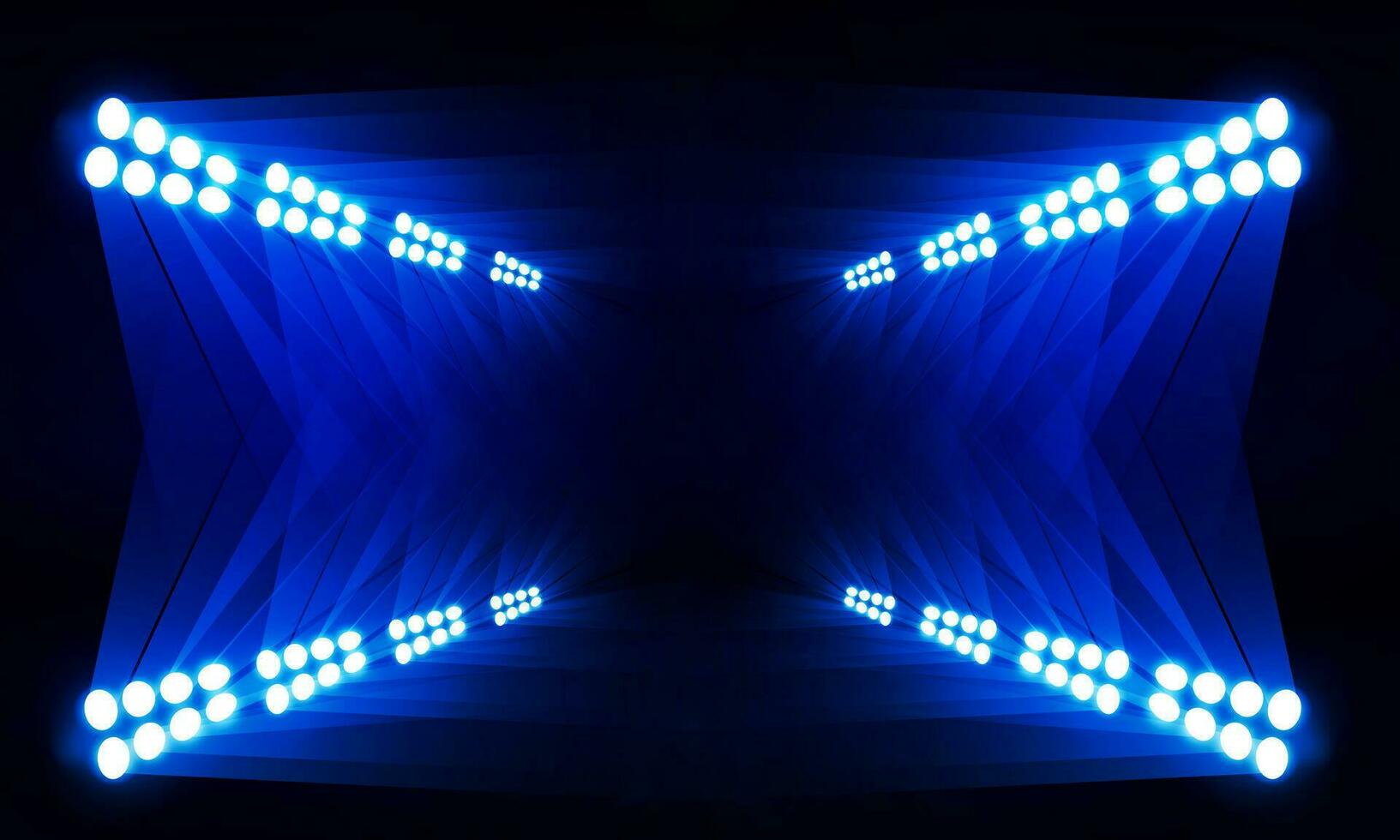 Bright stadium arena lights vector design.