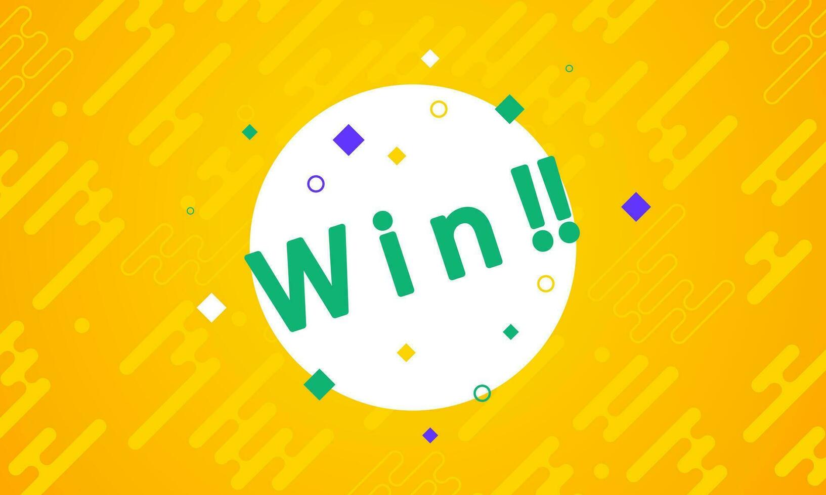 Winer sign. Congratulations win banner. Abstract liquid shape Orange gradient template banner with gradient color dot technology background Design with vector design