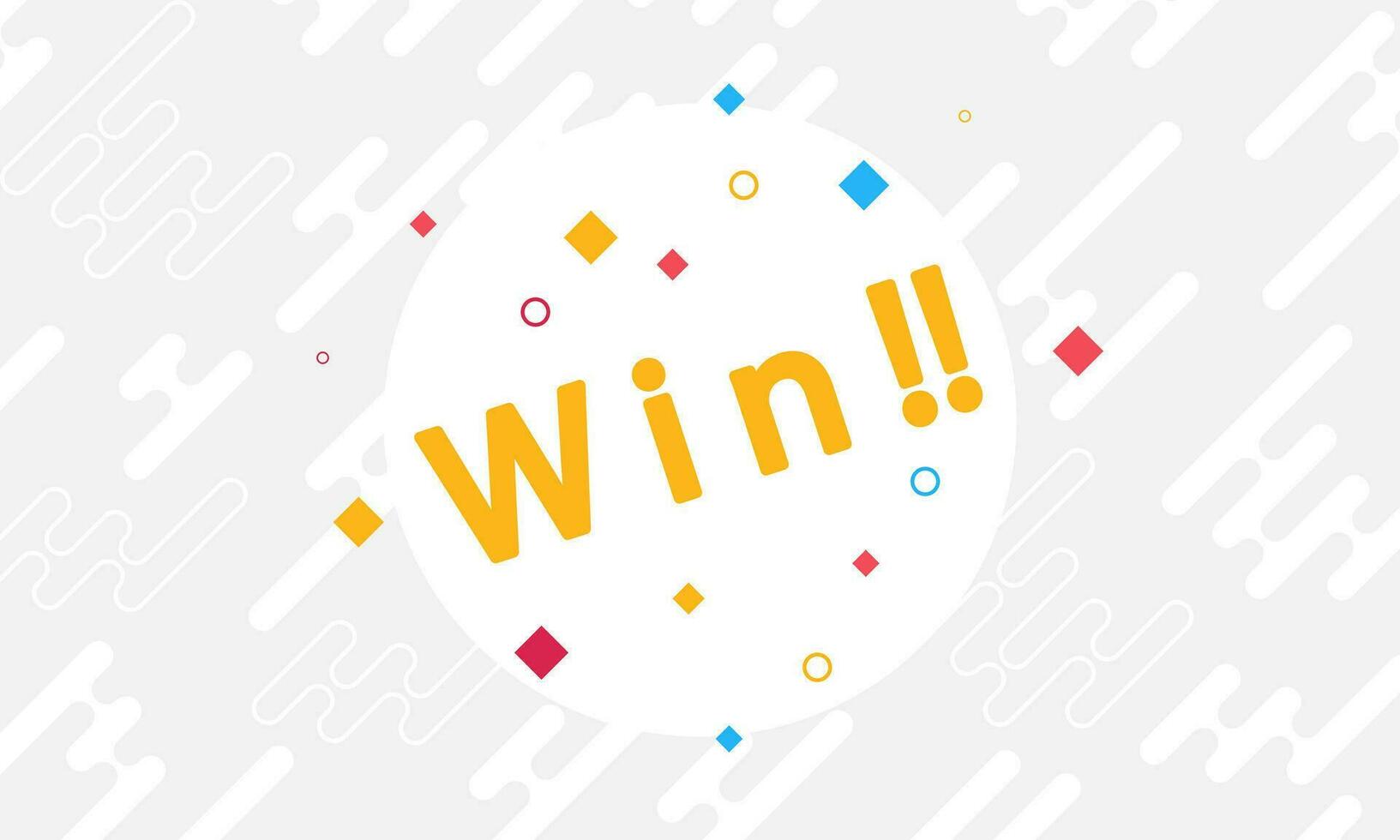 Winer sign. Congratulations win banner. Abstract liquid shape gradient template banner with gradient color dot technology background Design with vector design