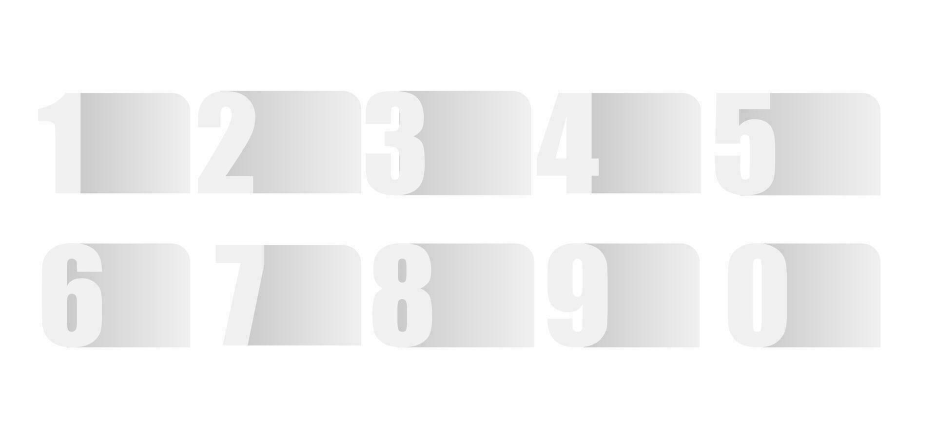 número conjunto vector moderno dinámica plano diseño con para infografía