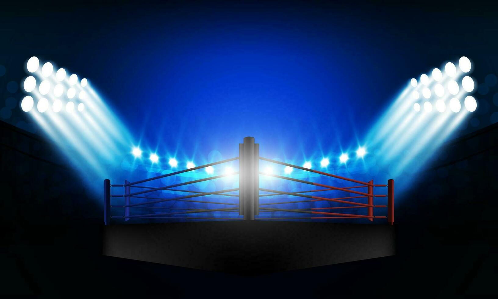 Boxing ring arena stadium vector design.