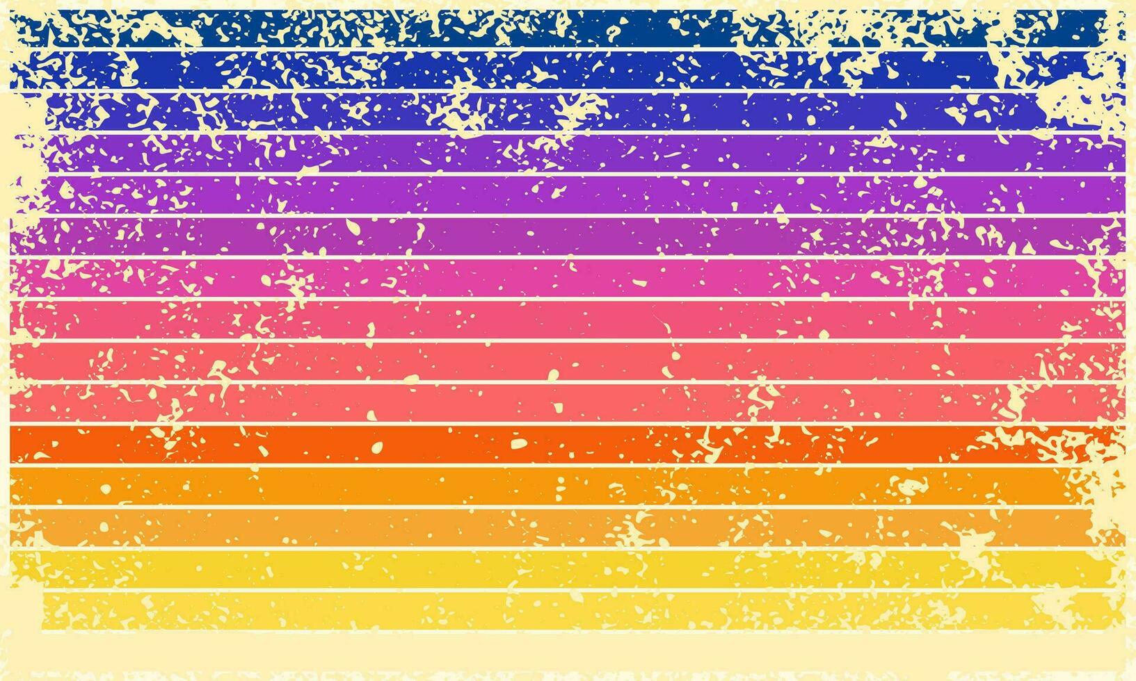 Grunge Sunset of Summer art line template background vector design.