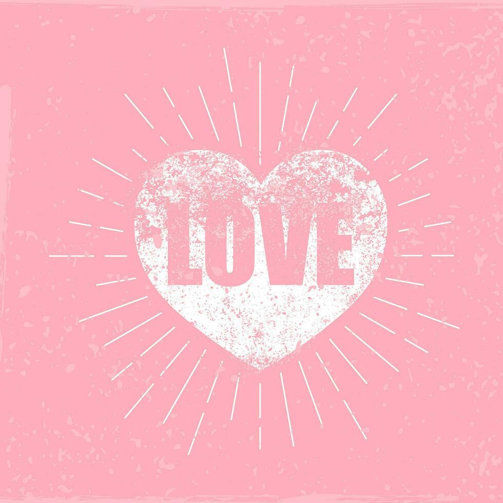 corazones . grunge sellos coleccion.amor formas para tu diseño.distressed simbolos San Valentín día señales vector