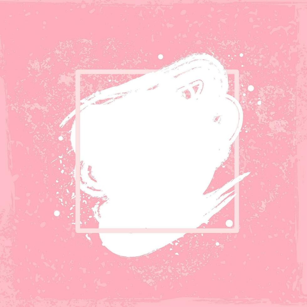 Grunge pink Art abstract brush paint texture Vector design