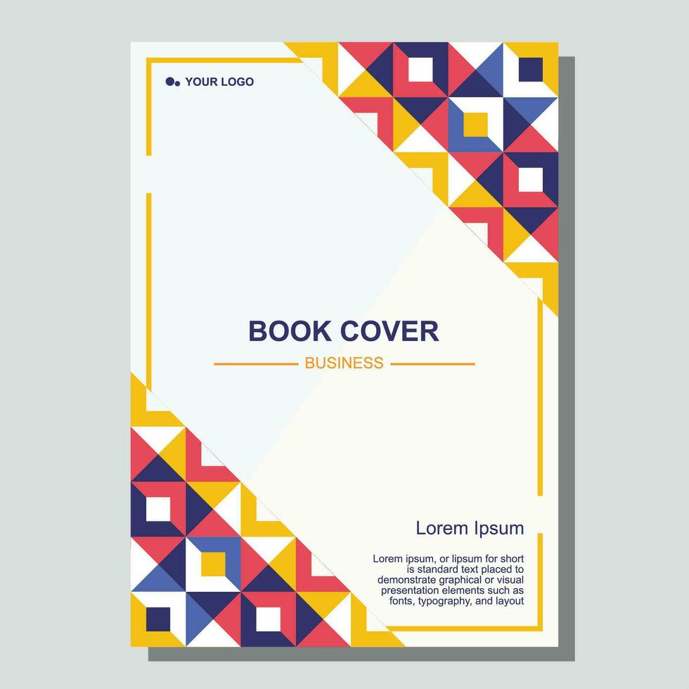 book cover template suitable for business vector