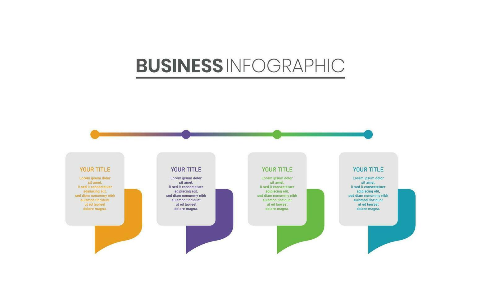 infographic template suitable for business vector