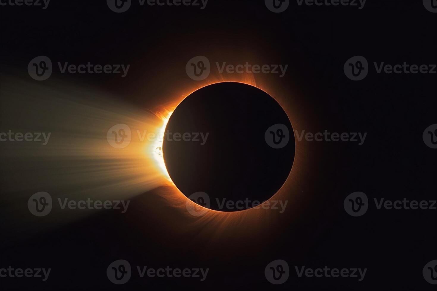 solar eclipse. ai generativo foto