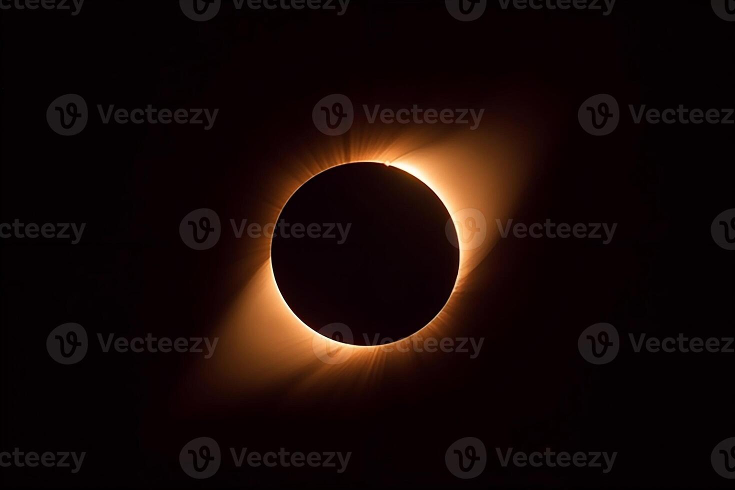 solar eclipse. ai generativo foto