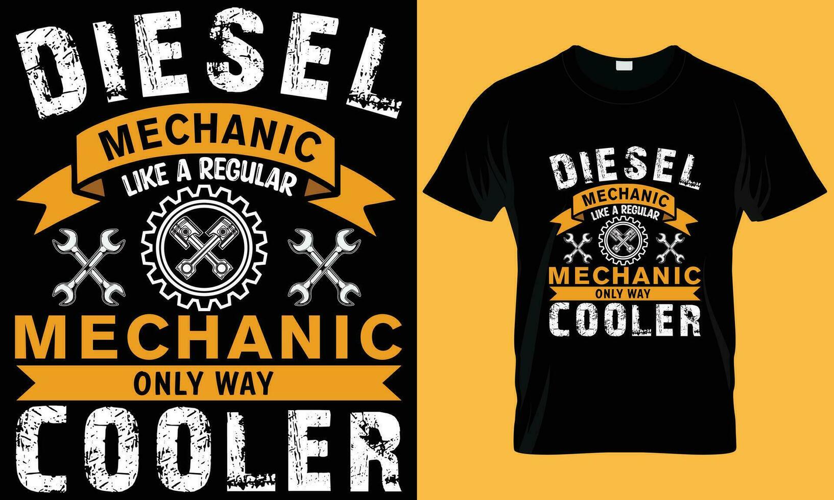 Diesel Mechanic T-shirt Design. Mechanical engineering t shirt. Mechanics t-shirt design. Diesel Mechine Like A Regular Mechine Only Way Cooler T-shirt Design. Mechanics t-shirt design vector
