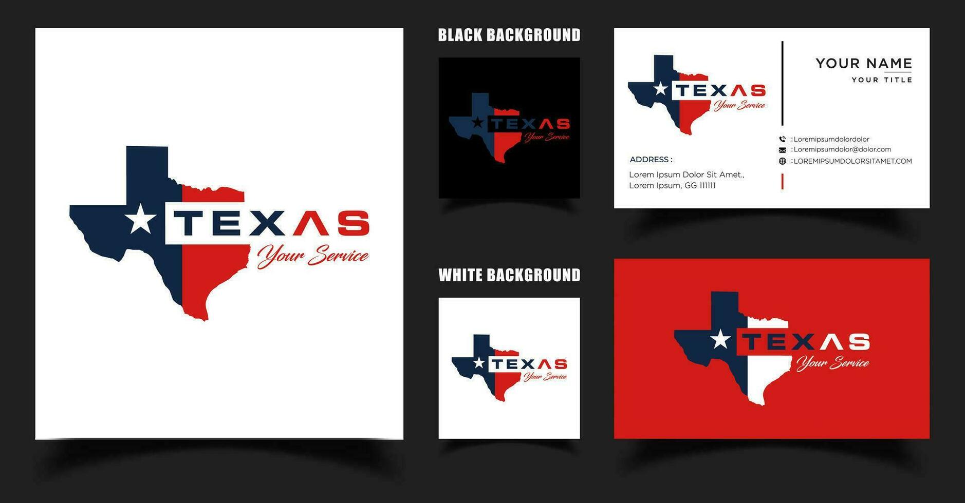 Texas mapa logo vector