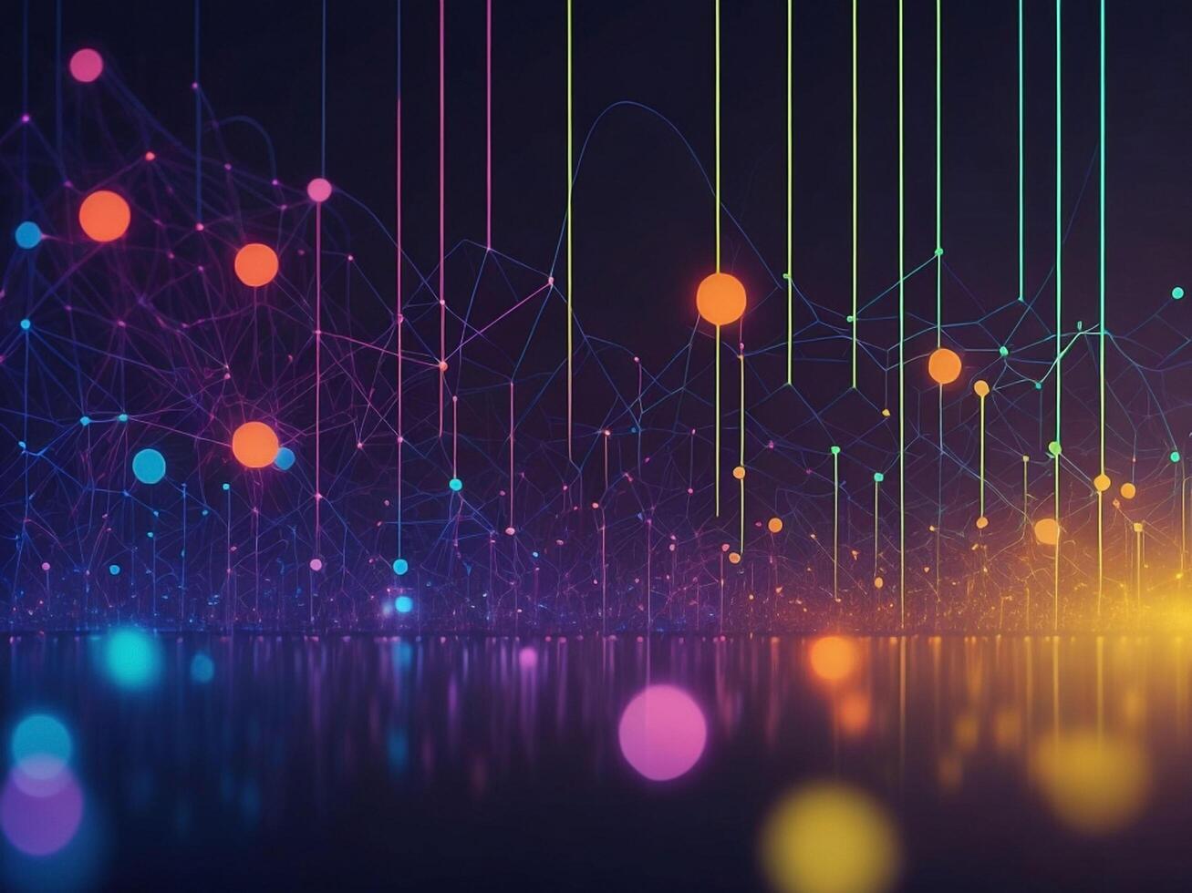 Abstract Technology Background with photo