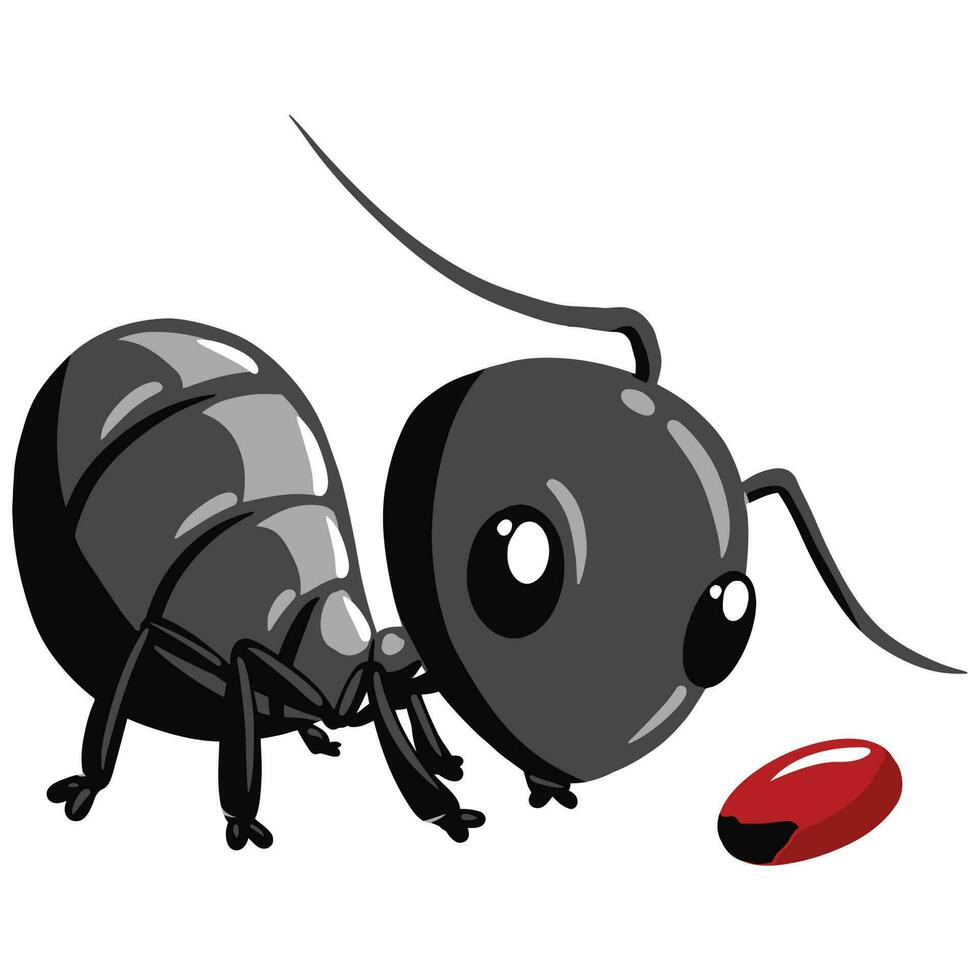 Cute Ant Cartoon vector