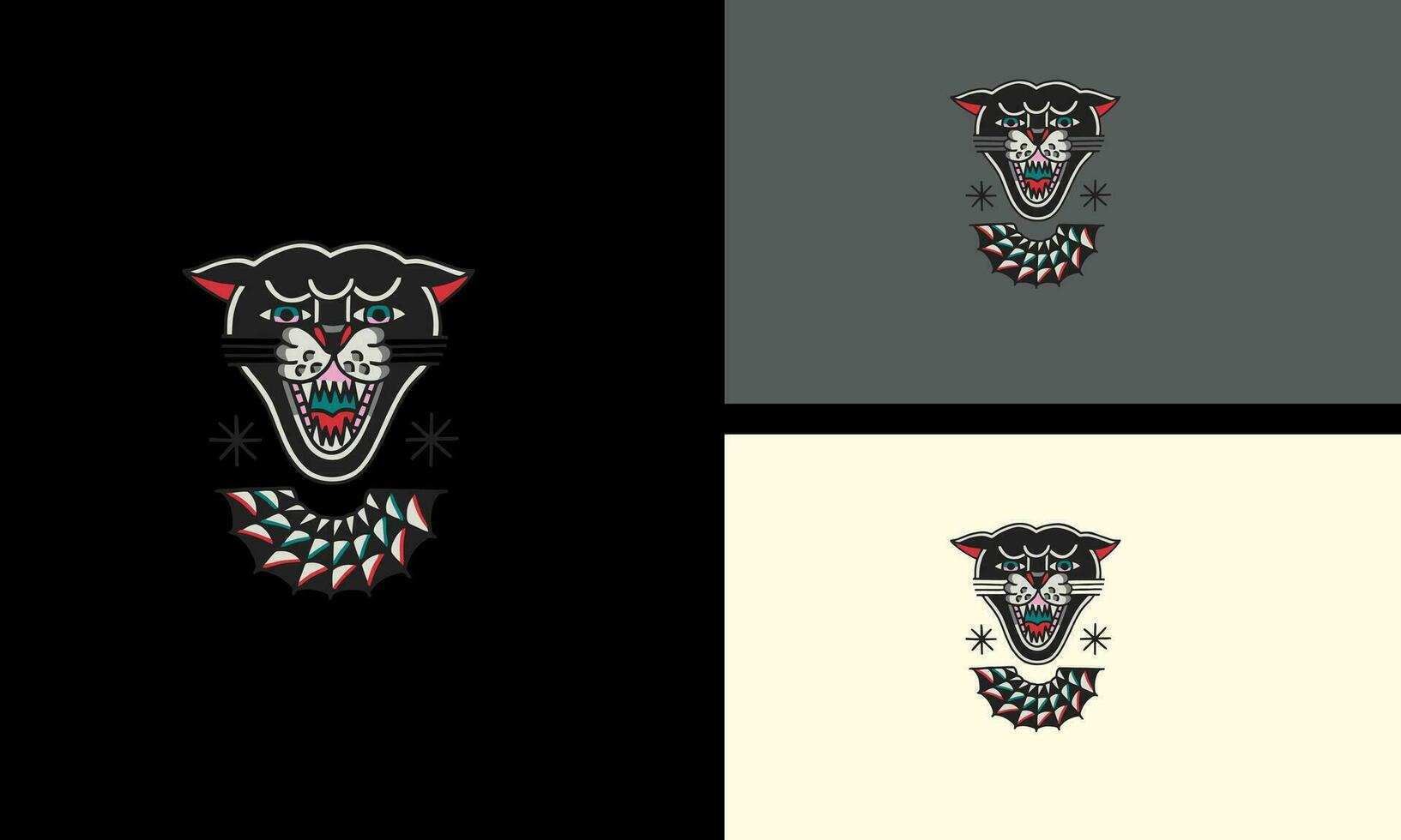 head panther vector illustration flat design