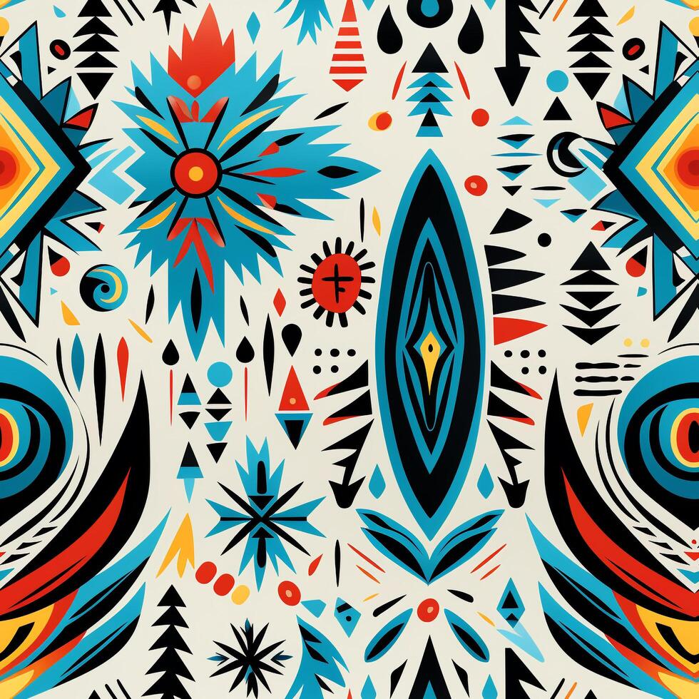 Boho Seamless Pattern photo