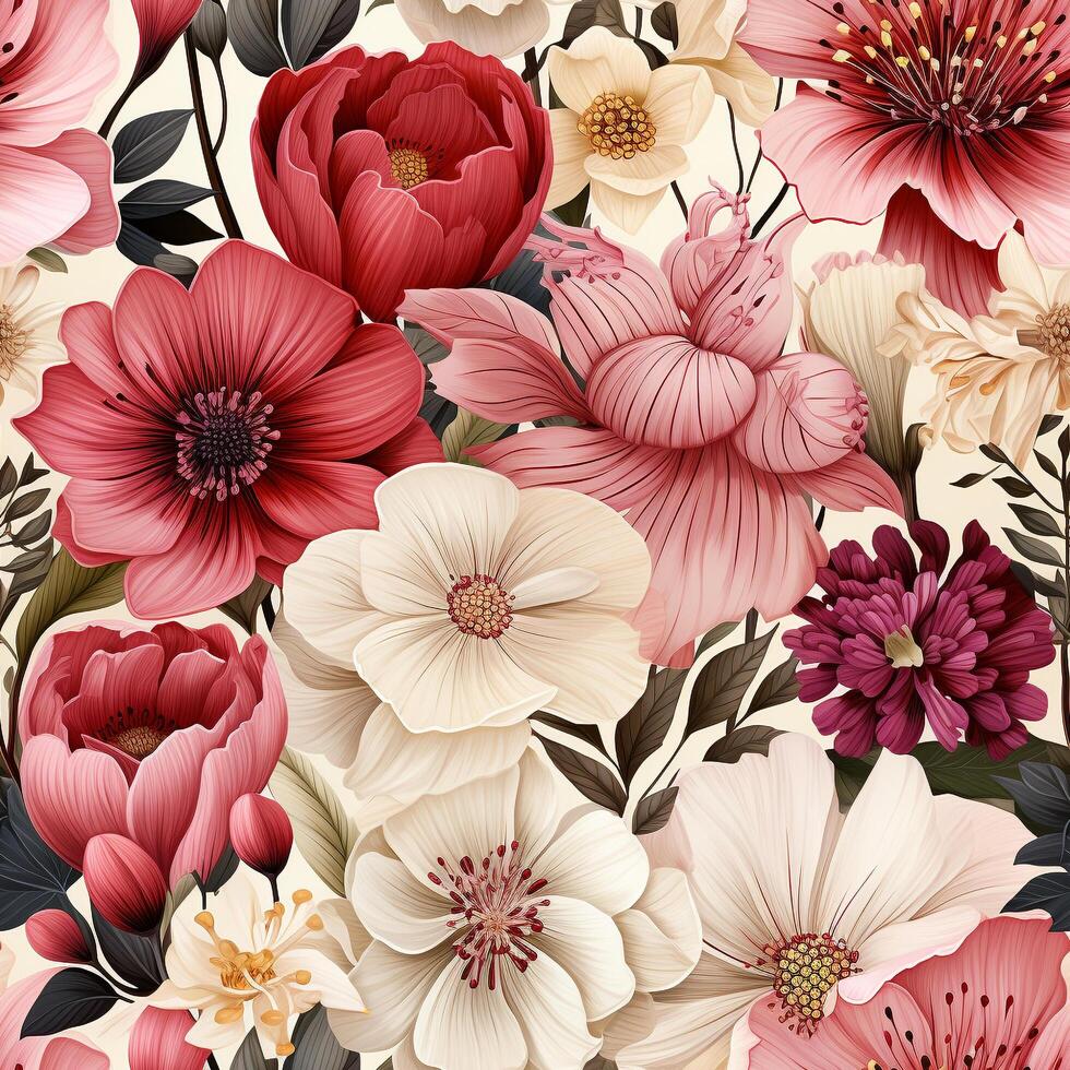 Boho Seamless Pattern photo