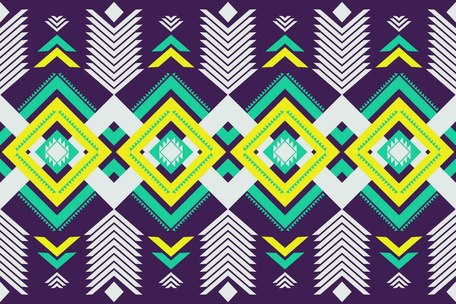 Ethnic geometric seamless pattern. Design for fabric, clothes, decorative paper, wrapping, embroidery, illustration, vector, tribal patter vector