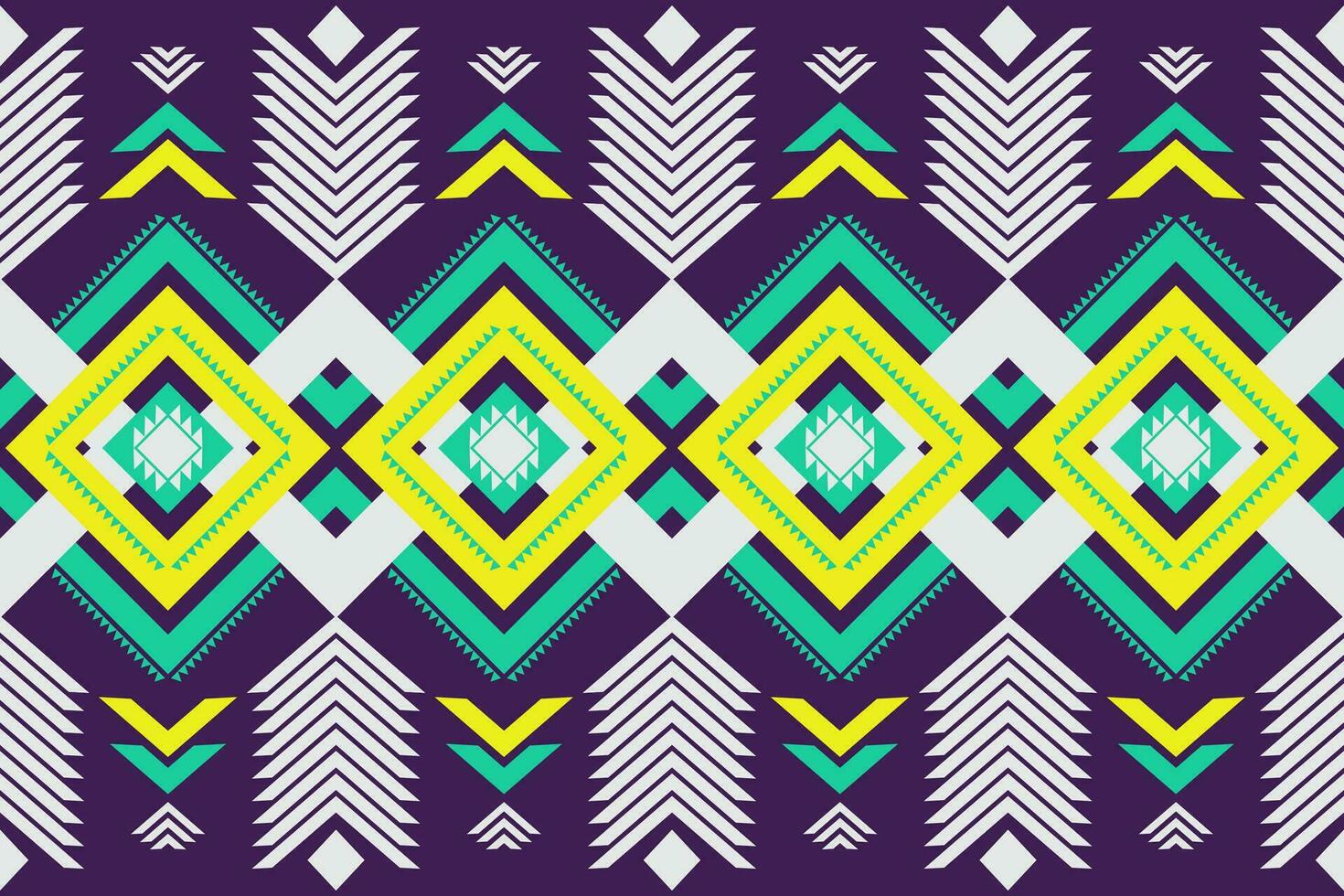 Ethnic geometric seamless pattern. Design for fabric, clothes, decorative paper, wrapping, embroidery, illustration, vector, tribal patter vector