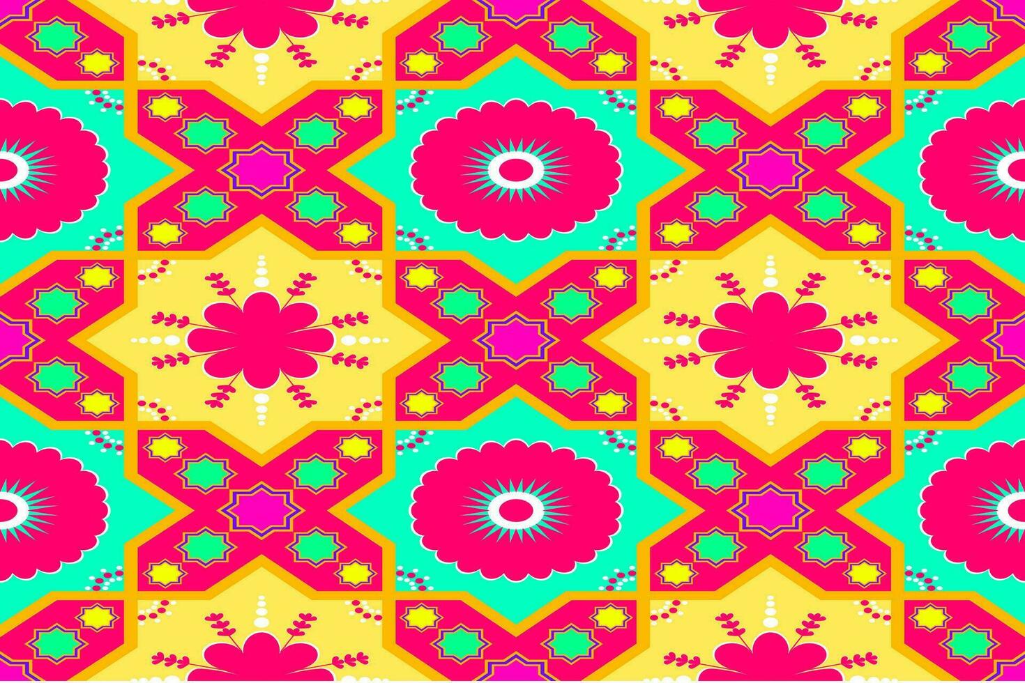 Ethnic geometric seamless pattern. Design for fabric, clothes, decorative paper, wrapping, embroidery, illustration, vector, tribal patter vector