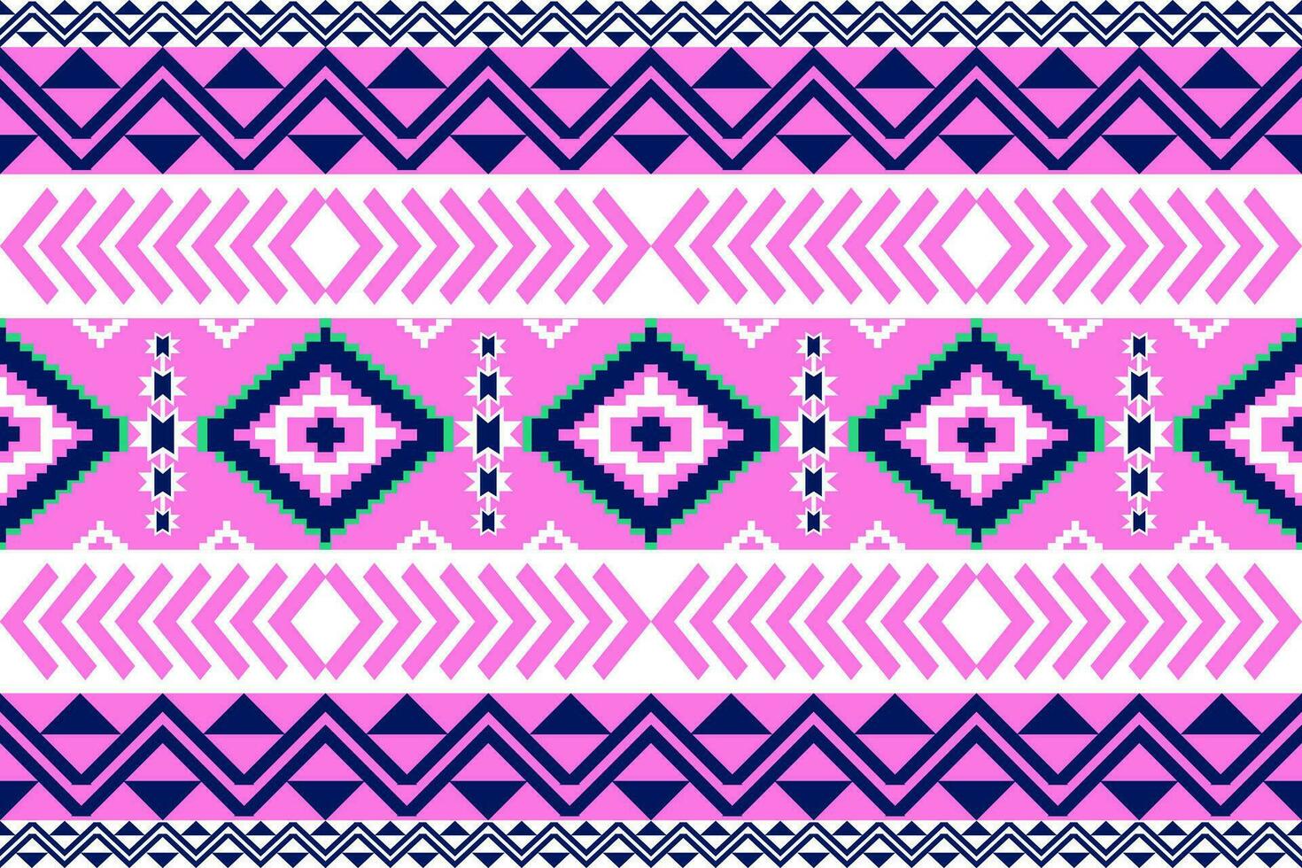 Ethnic geometric seamless pattern. Design for fabric, clothes, decorative paper, wrapping, embroidery, illustration, vector, tribal patter vector